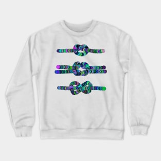 Colored Knots Abstract Crewneck Sweatshirt